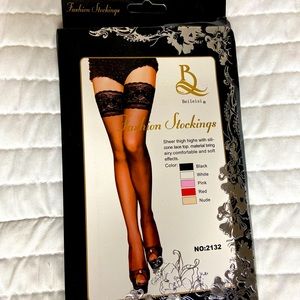 🖤🖤 Fish net thigh highs with lace trim!!